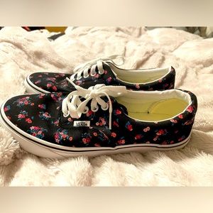 Womens Floral vans sz 8.5